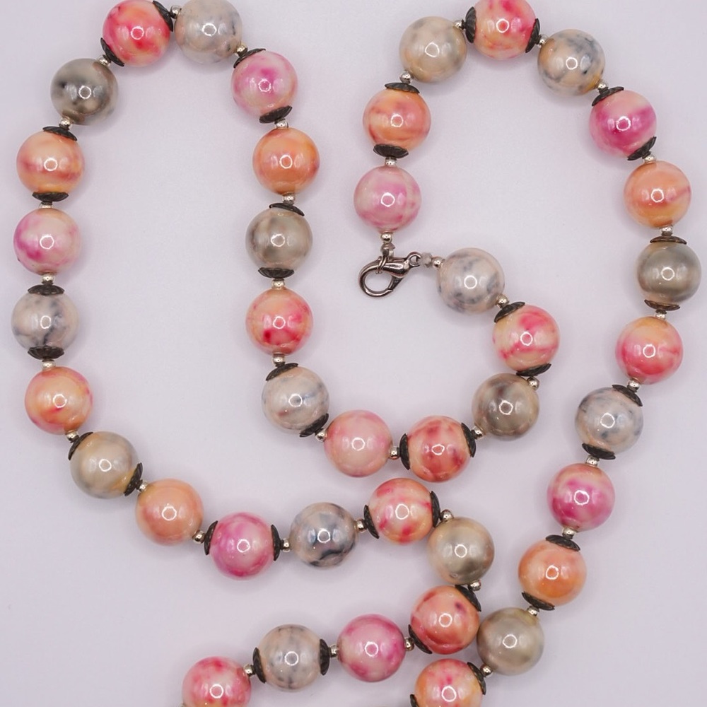Multi Colored -Fun - Beaded Necklace - image 1